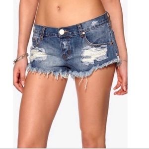 One Teaspoon Jean Shorts